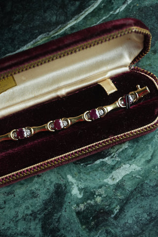 14k Ruby & Diamond Bracelet