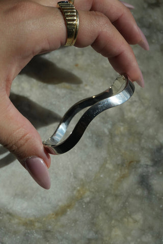 Wavy Baby - Sterling Wavy Bangle Bracelet