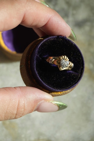 10k Claddagh Bracelet Ring