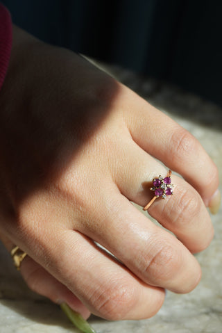 14K RUBY & DIAMOND RING