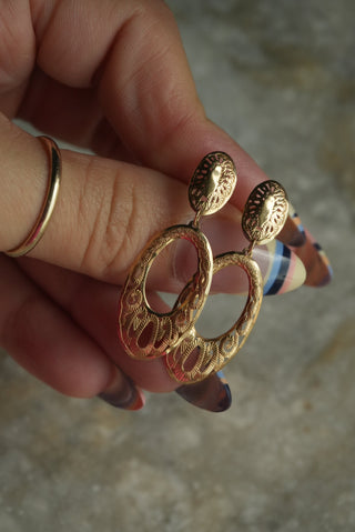 14K FILIGREE DROP EARRINGS