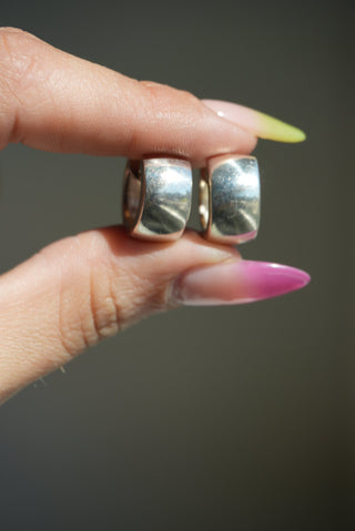 CHUBBY STERLING SILVER HOOPS