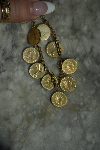 14K ITALIAN CHARM BRACELET