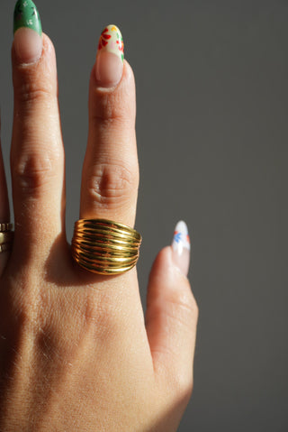 CHUNKY MILOR ITALY RING 10.5