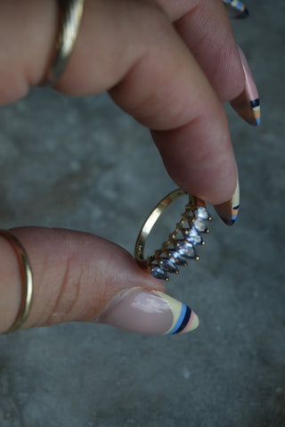 10k TANZANITE CROWNS
