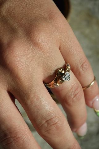 10k Claddagh Bracelet Ring