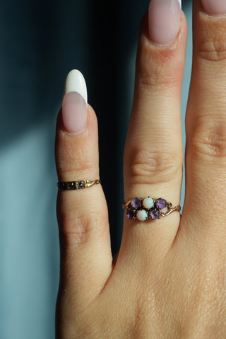 ANTIQUE AMETHYST OPAL RING