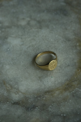 14K SIGNET RING