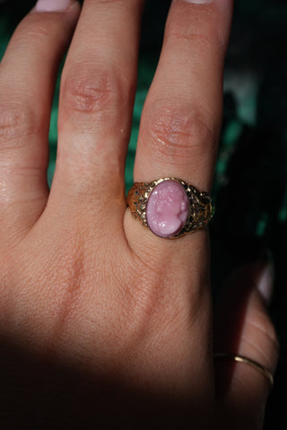 14k Cameo Ring Art Deco Style