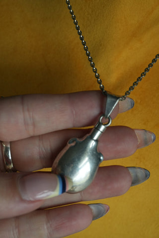 STERLING-SILVER PARFUME VIAL