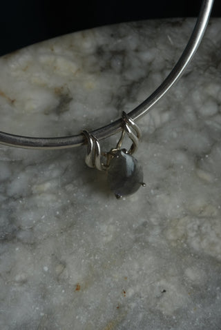 Full Moon - Sterling Moonstone Collar Necklace