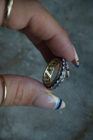 10K TANZANITE INFINITY BAND