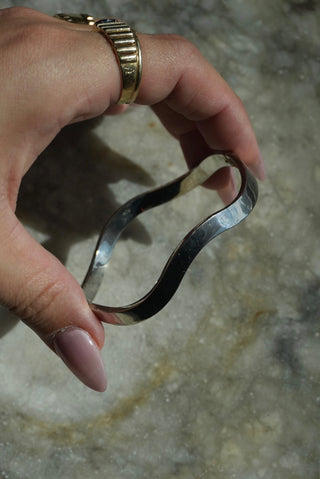 Wavy Baby - Sterling Wavy Bangle Bracelet
