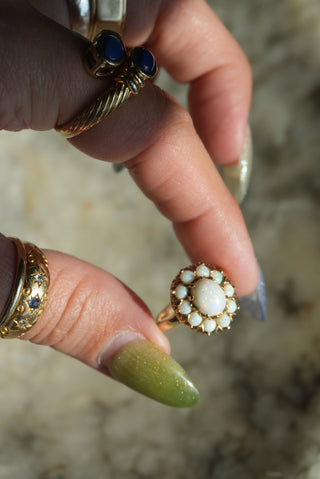 14K OPAL RING