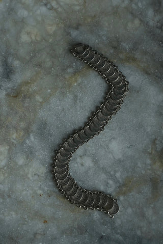 Coin Collector - Sterling silver 1956 Coin Bracelet