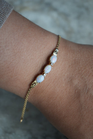 14K OPAL TRIPLET BRACELET