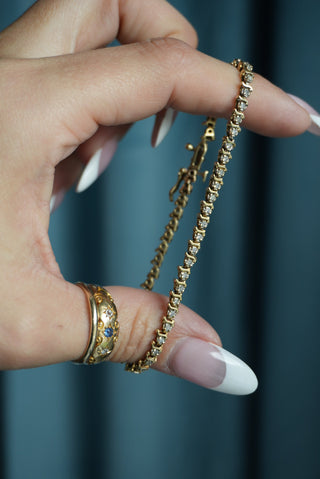 14K DIAMOND TENNIS BRACELET