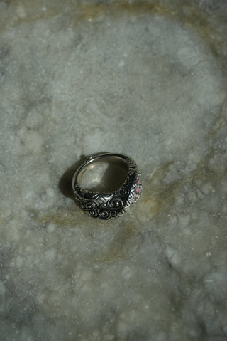 This and That - Barbara Bixby Sterling Enamel Ring Size 7