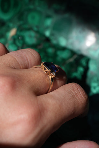 14k Ceylon Sapphire Ring