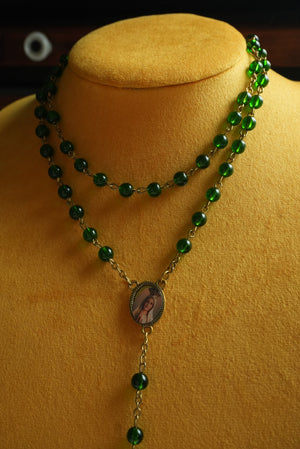 GREEN ROSARY