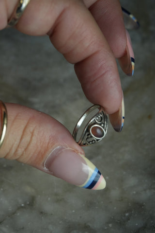 CABOCHON OPAL RING SZ 5.5