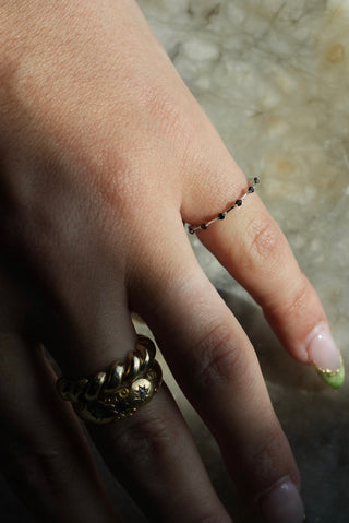 Lil Stud - Vermeil Station Ring Size 5