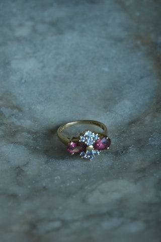 14K TOURMALINE & TANZANITE RING
