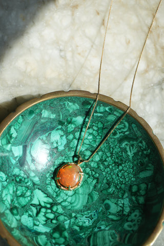 14K MEXICAN OPAL NECKLACE