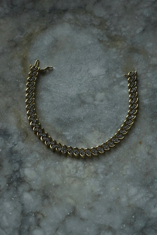 Dolly Dear - Vermeil Diamond Tennis Bracelet
