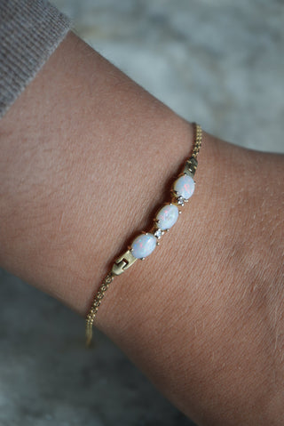 14K OPAL TRIPLET BRACELET