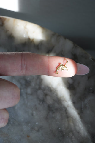 14K MINI DOLPHIN CHARM