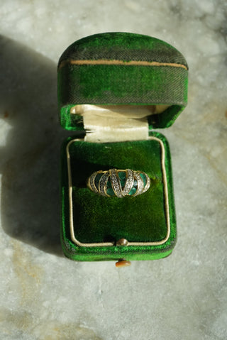 14k Emerald & Diamond Ring