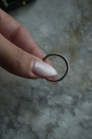 14k White Gold Diamond Band