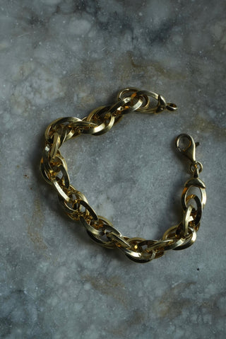 Double Up - Vermeil Chunky Link Bracelet
