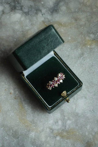 14k Ruby & Diamond Band