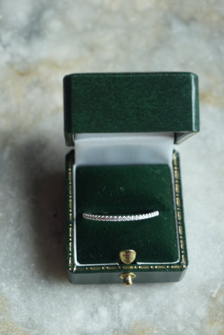 14k White Gold Diamond Band