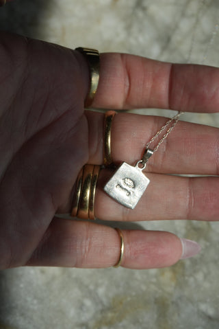 Pixel Chix - Sterling Layered Stone Pendant Necklace