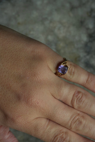 14K AMETHYST ANTIQUE RING