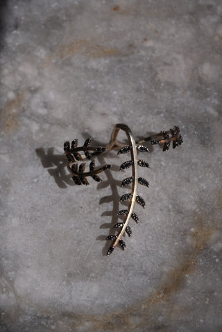 Tree Climber - Sterling Pave Vine Ring Size 6 & 7