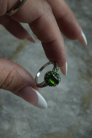 Fever Dream - Sterling Chrysoprase Ring Size 8