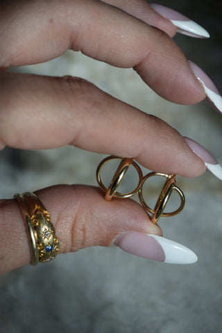 GOLD ORBS EARRINGS 14k