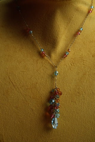Candy Crush - Goldtone Beaded Necklace