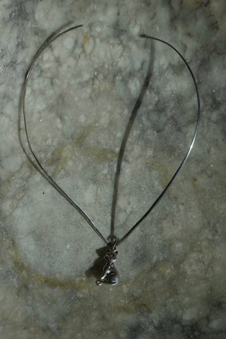 Miss Meow - Sterling V Collar Kitty Necklace