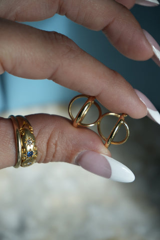 GOLD ORBS EARRINGS 14k