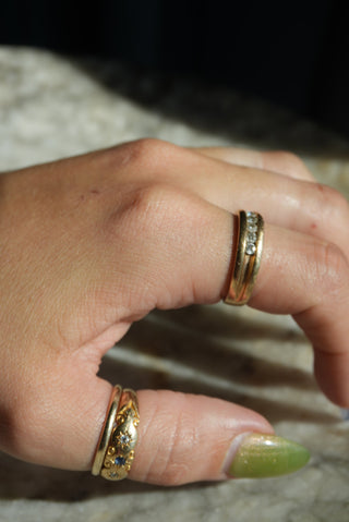 14K DIAMOND BAND