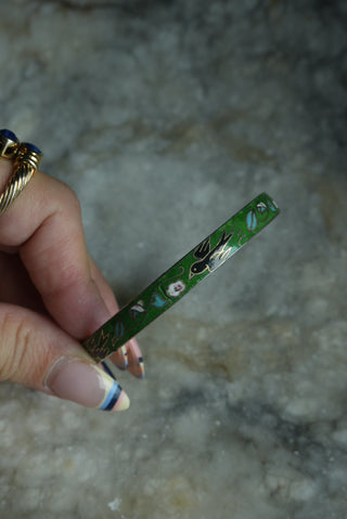 BLACKBIRD FLY - VINTAGE CLOISONNÉ BANGLE