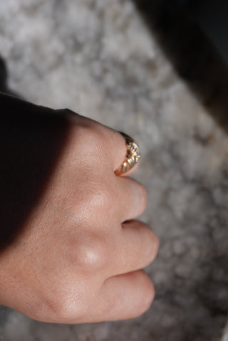 14K CROISSANT RING