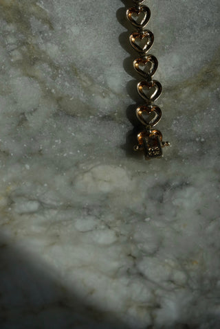 Heartbeats - Vermeil Dual Tone Heart Bracelet