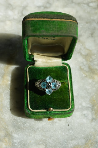 Topaz Petals - Sterling Gemstone Ring Size 7.5