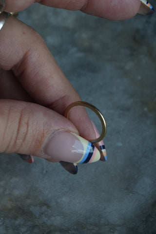 14K SKINNY STACKER RING